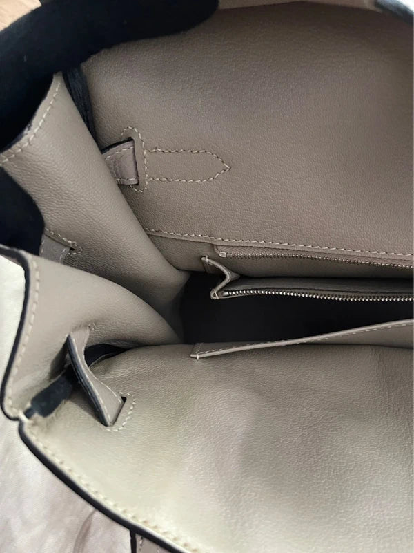 Hermes-BIRKIN 35-Gris Tourterelle