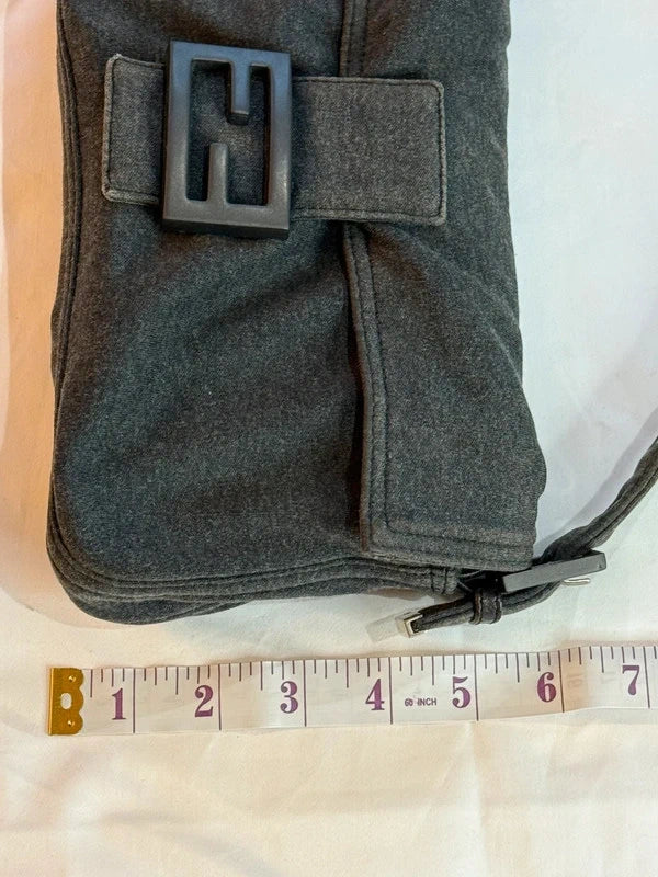 Fendi Baguette Shoulder Bag Grey
