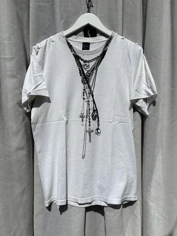 Number Nine (N)ine Skull Necklace T-shirt Size 3 Vintage
L