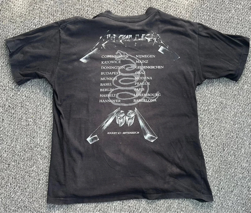 Metallica, Metallica original tour shirt 1991 vintage rare size XL