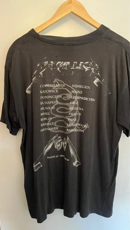 Metallica, Metallica original tour shirt 1991 vintage rare size XL