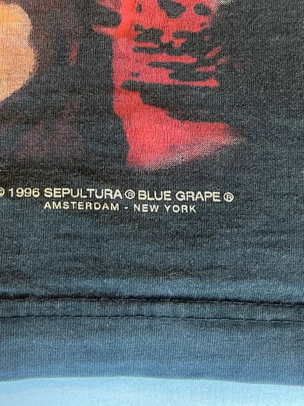 96 vintage Sepultura Roots long sleeve t shirt in XL