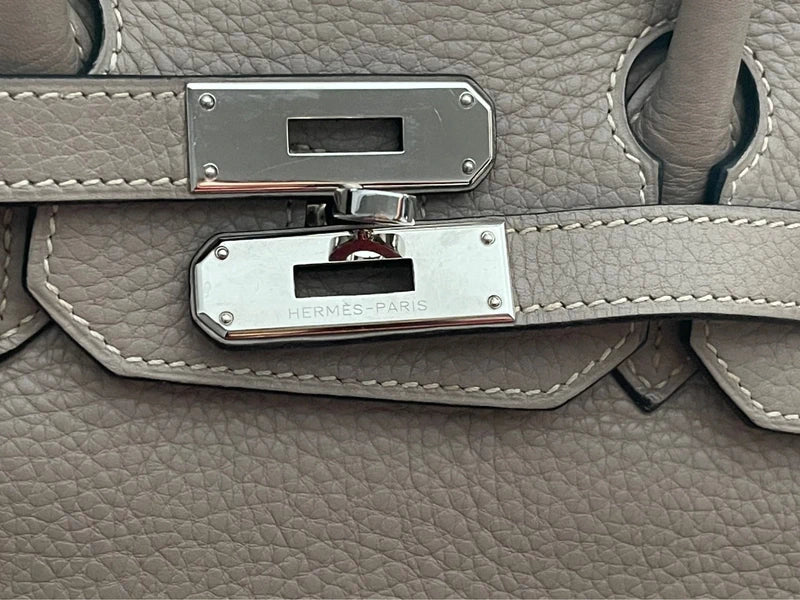 Hermes-BIRKIN 35-Gris Tourterelle