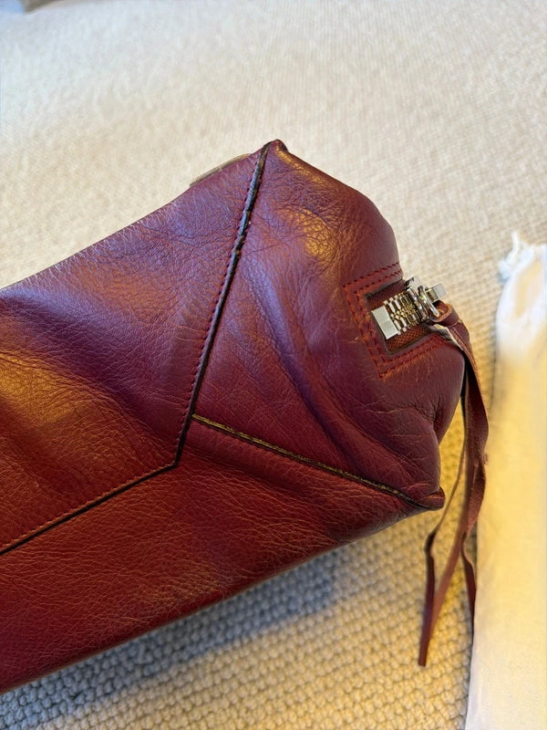 Balenciaga burgundy Papier bag