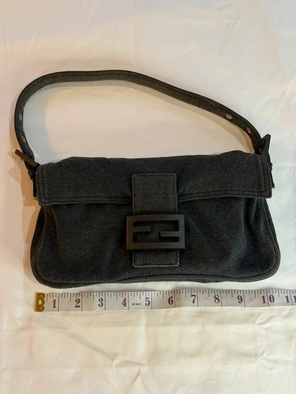 Fendi Baguette Shoulder Bag Grey