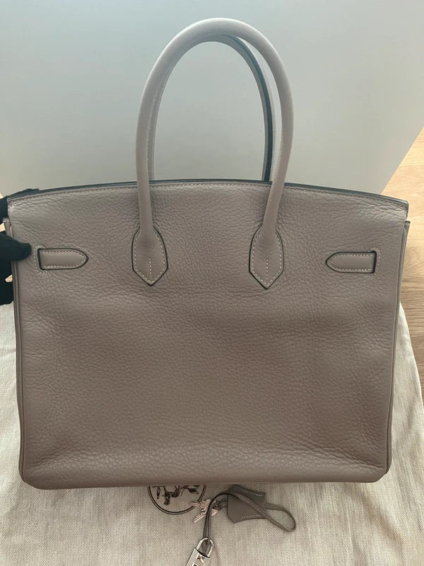 Hermes-BIRKIN 35-Gris Tourterelle