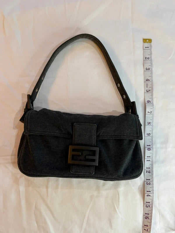 Fendi Baguette Shoulder Bag Grey
