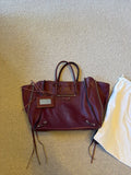 Balenciaga burgundy Papier bag