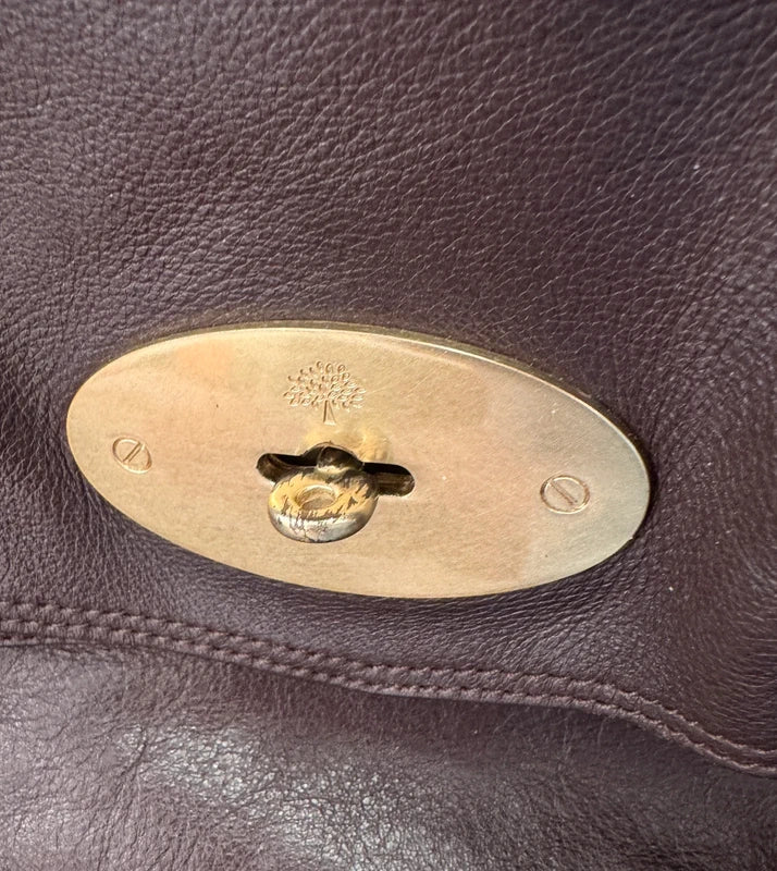 Mulberry Oversized Alexa Chocolate Brown Leather Satchel Bag