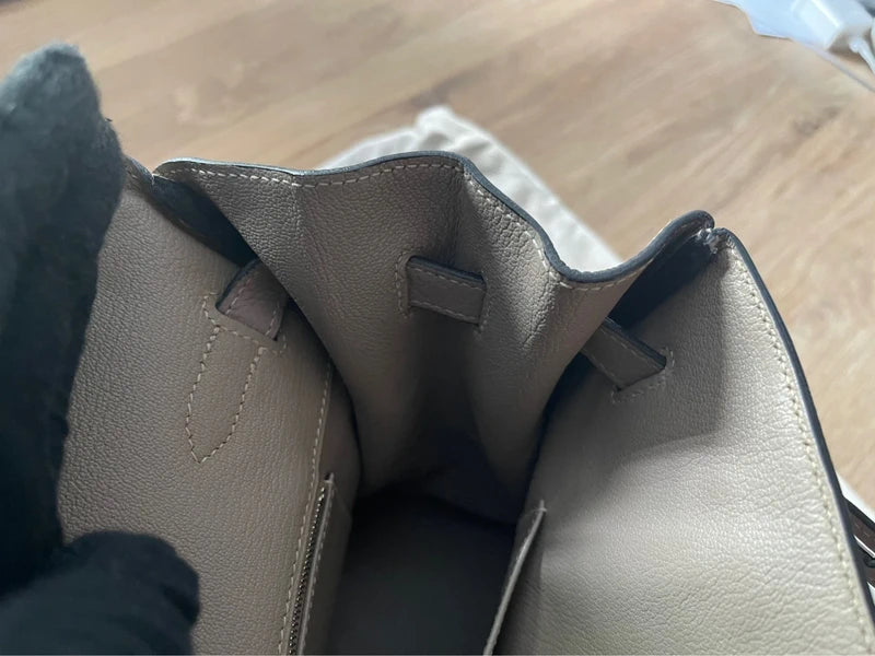 Hermes-BIRKIN 35-Gris Tourterelle
