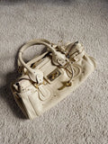 Genuine Chloe Paddington Leather Handbag - Cream