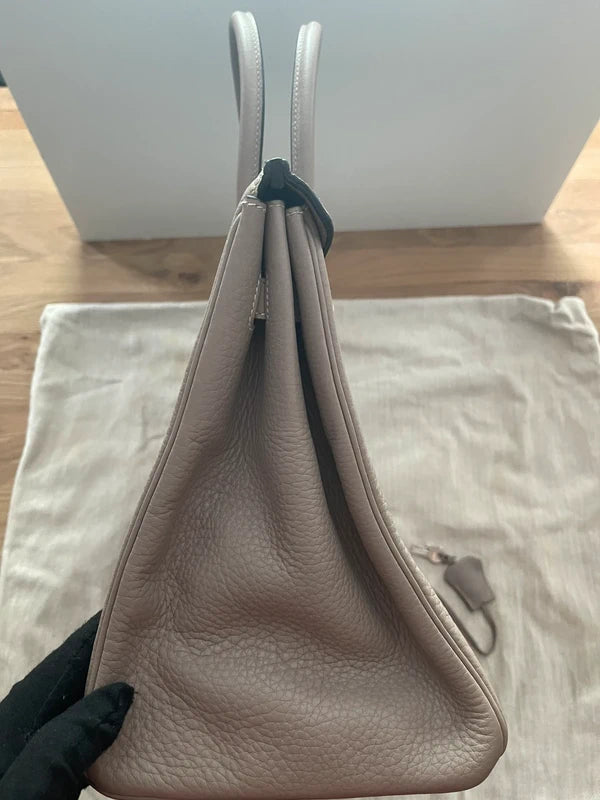 Hermes-BIRKIN 35-Gris Tourterelle