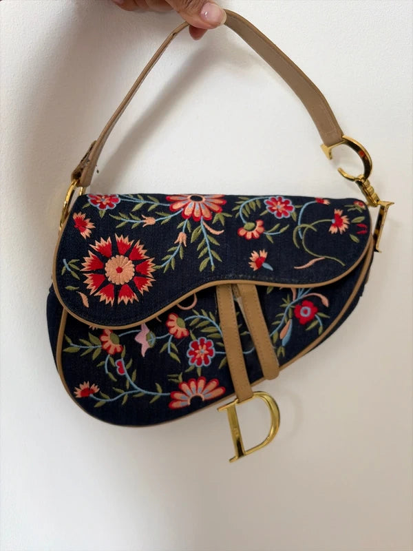 Dior Saddle Style Embroidered