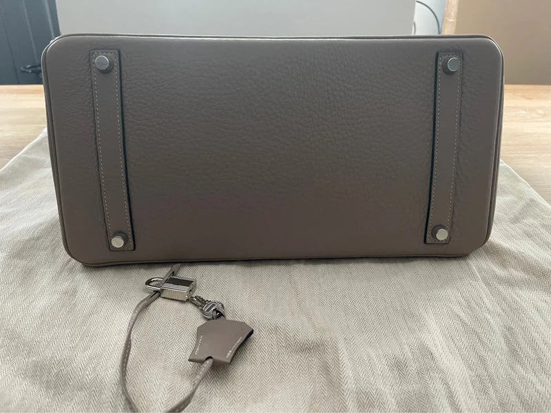 Hermes-BIRKIN 35-Gris Tourterelle