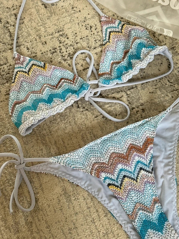 Blue missoni bikini