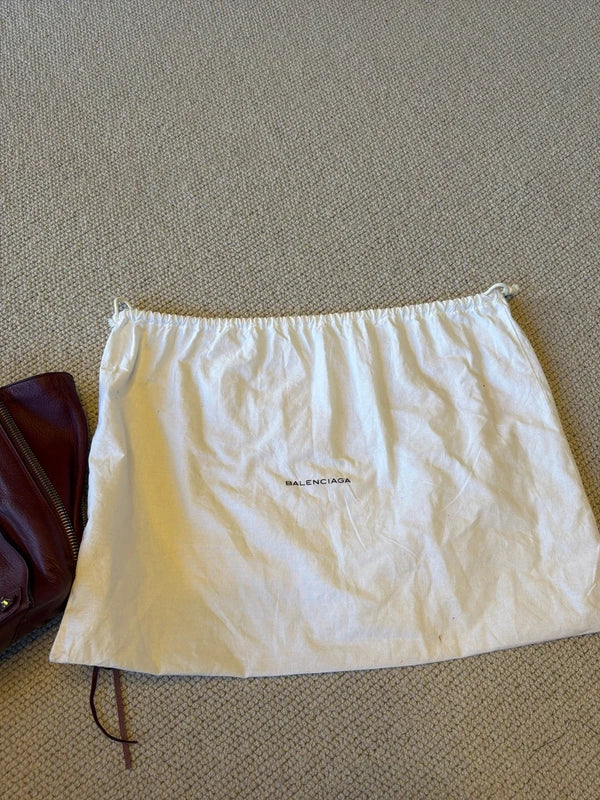 Balenciaga burgundy Papier bag