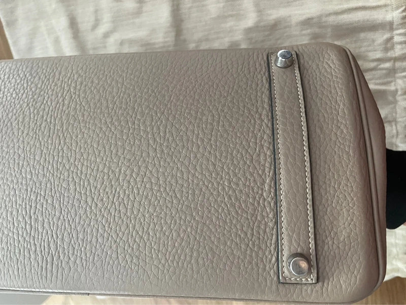 Hermes-BIRKIN 35-Gris Tourterelle
