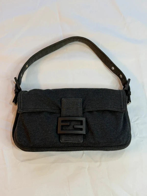 Fendi Baguette Shoulder Bag Grey