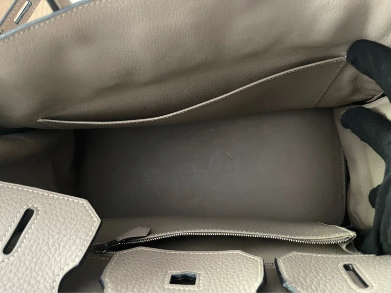 Hermes-BIRKIN 35-Gris Tourterelle